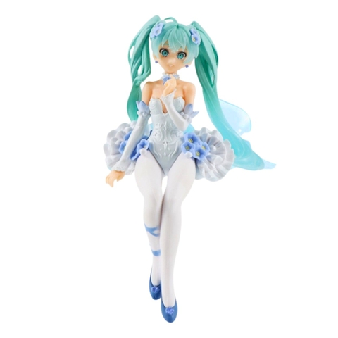 Mô Hình Hatsune Miku váy xanh ngồi - Cao 15cm - nặng 100Gram - Figure Miku - Có Hộp màu