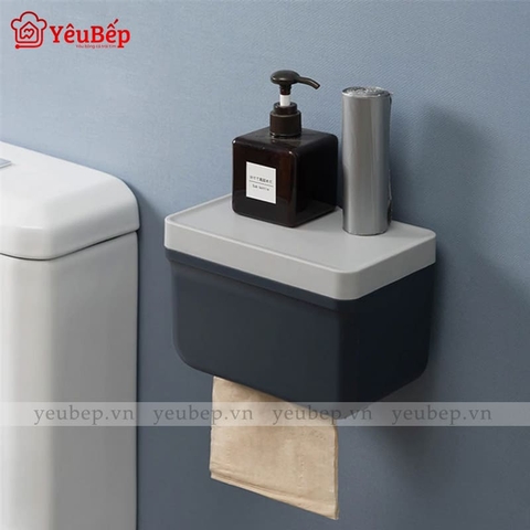 Hộp Nhựa Dán Tường Đựng Giấy Vệ Sinh, Nước Rửa Tay, Tinh Dầu Thơm