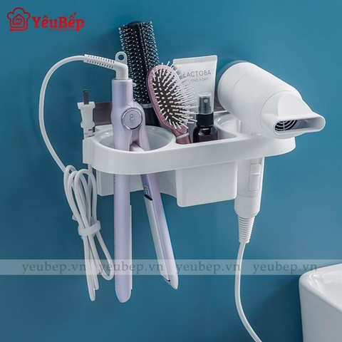 Kệ Đựng Thiết Bị Làm Tóc Dán Tường Đa Năng