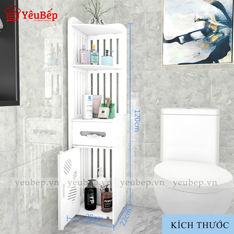 Kệ Góc Nhà Tắm Bằng Gỗ, 5 Tầng