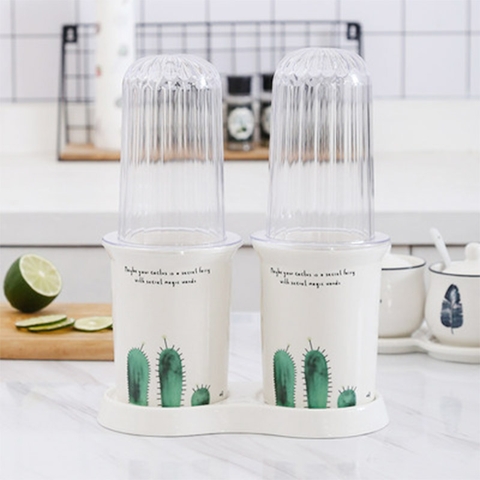 Hộp Đựng Đũa Muỗng Bằng Sứ Có Nắp Đậy Kín Đáo, Sang Trọng