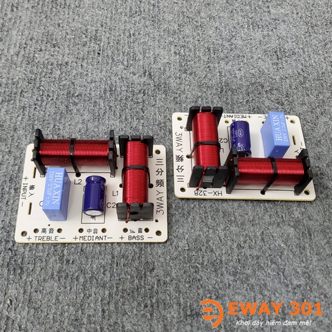 Mạch Phân Tần Loa 3 Đường Tiếng HX-328 - Dùng 1 Bass 1 Mid 1 Treble