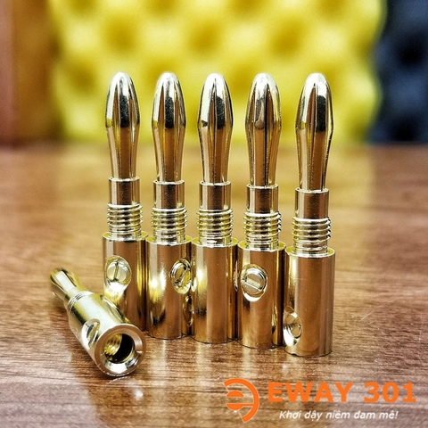 Cặp Giắc Loa Bắp Chuối Đồng Xịn