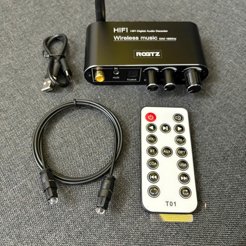 Đầu Giải Mã DAC ROGTZ R09.Eco, Có Bluetooth, Optical, Chỉnh Bass Treble