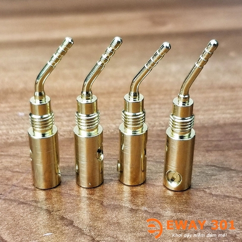 Cặp Giắc Loa Mỏ Chim Cứng Đồng Xịn