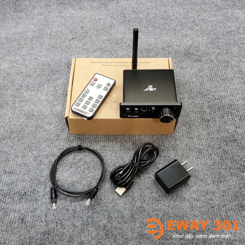 Bộ Giải Mã Âm Thanh JNET DAC DA609P - Bluetooth 5.1 Đọc USB Có Remote