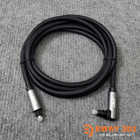 Dây Quang Học Optical JNET 1 Đầu Vuông Góc 1 Đầu Thẳng - Dài 2m