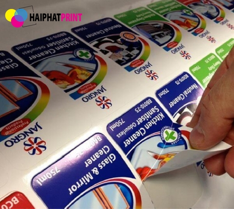 In Tem dán nước giặt