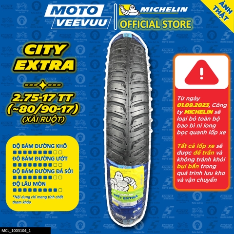 Lốp Michelin 2.75-17 TT City Extra