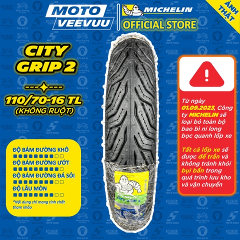 Lốp Michelin 110/70-16 TL City Grip 2
