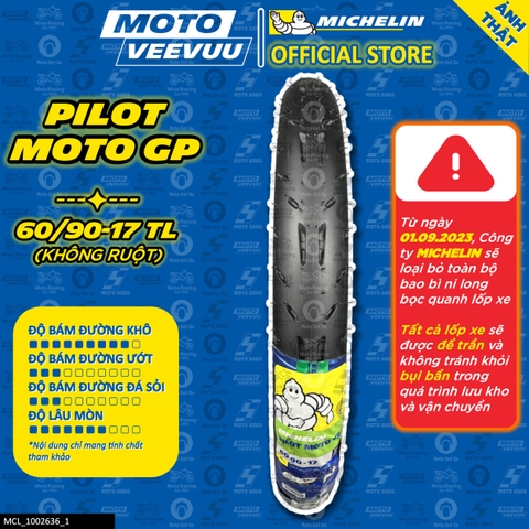 Lốp Michelin 60/90-17 TL Moto GP