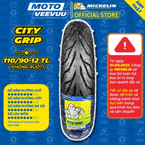 Lốp Michelin 110/90-12 TL City Grip