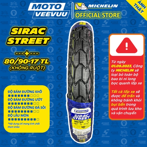 Lốp Michelin 80/90-17 TL Sirac Street