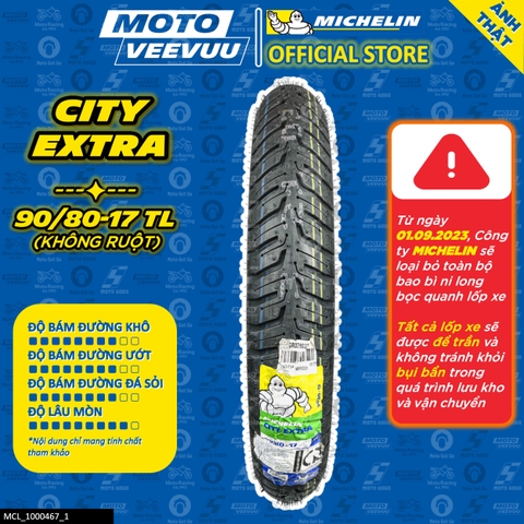 Lốp Michelin 90/80-17 TL City Extra