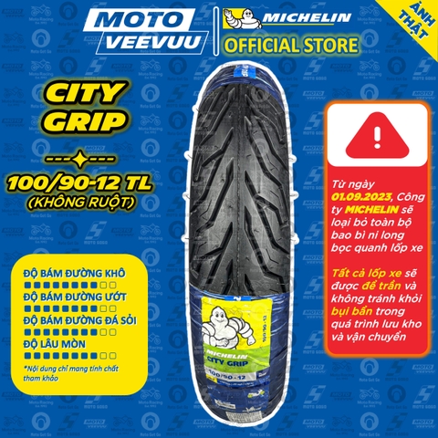 Lốp Michelin 100/90-12 TL City Grip
