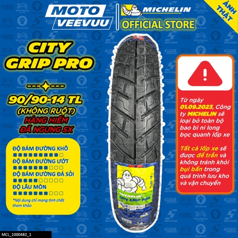 Lốp Michelin 90/90-14 TL City Grip Pro