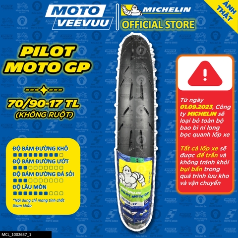 Lốp Michelin 70/90-17 TL Moto GP
