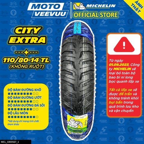 Lốp Michelin 110/80-14 TL City Extra
