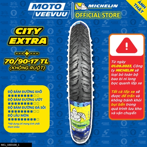 Lốp Michelin 70/90-17 TL City Extra