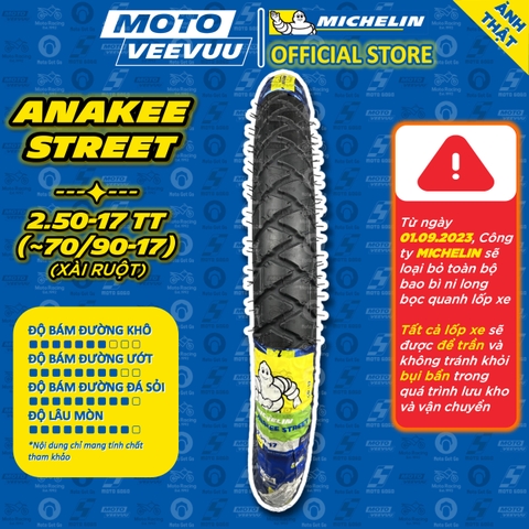 Lốp Michelin 2.50-17 TT Anakee Street