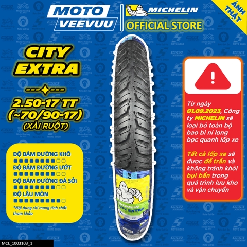 Lốp Michelin 2.50-17 TT City Extra