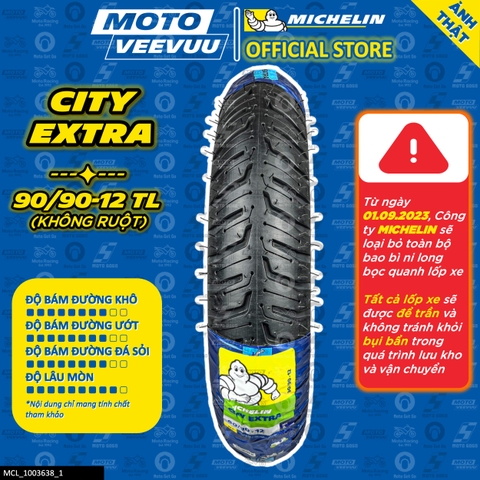 Lốp Michelin 90/90-12 TL City Extra