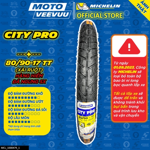 Lốp Michelin 80/90-17 TT City Pro