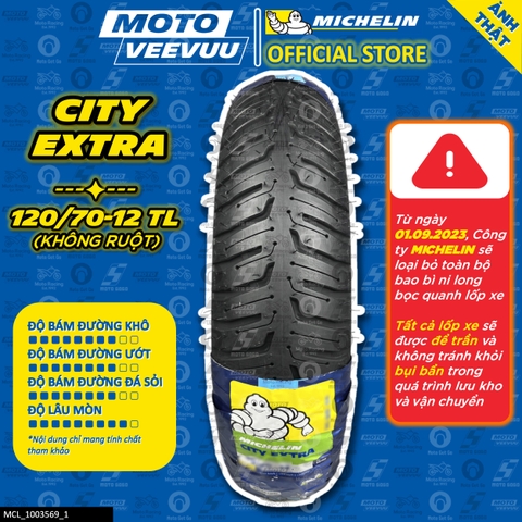 Lốp Michelin 120/70-12 TL City Extra
