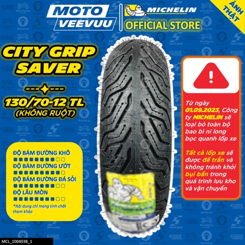 Lốp Michelin 130/70-12 TL City Grip Saver