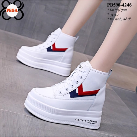 BOOTS Đế Xuồng 7CM Cổ Ngắn PB590-4246