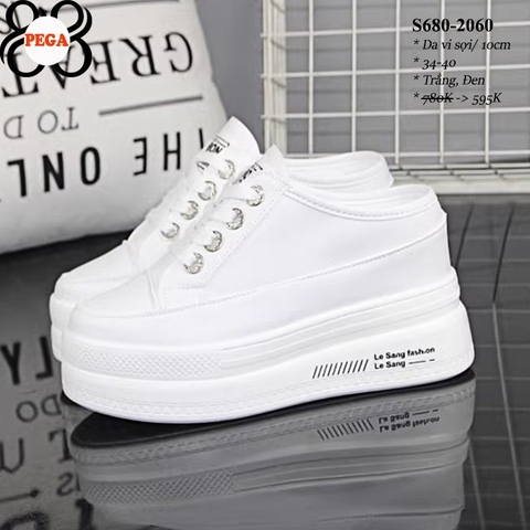 Giày Sục Đế Cao Giày Thể Thao Bít Mũi 10cm S680-2060