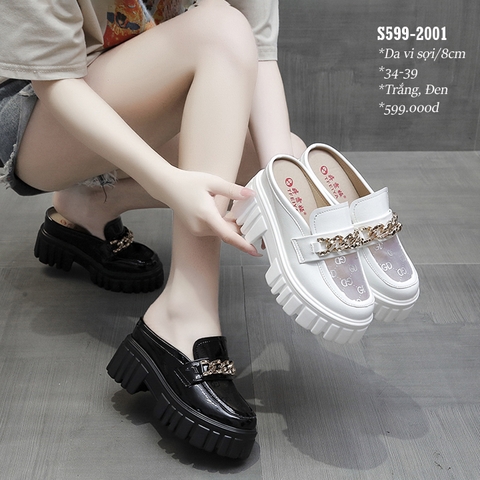 Sục Lưới G.C. 8CM Da cao cấp S599-2001