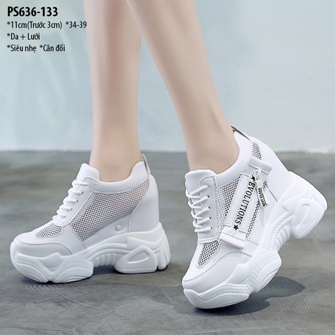 Wedge Sneakers Lưới 11CM PS636-133
