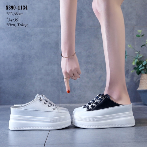 Sục Thể Thao Đế Xuồng Da PU 8CM S390-1134