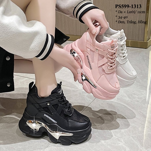 Giày Thể Thao Đế Cao 11cm Đế kim loại PS599-1313