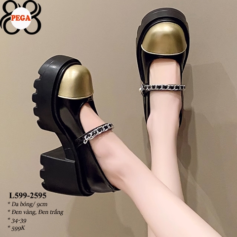 Giày BupBe Đế Vuông Cao 8CM L599-2595