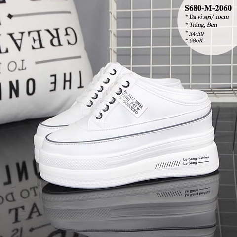MỚI - Giày Sục Thể Thao Đế Cao 10CM S680-M-2060