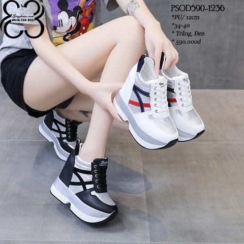 Giày Đế Hài Siêu Nhẹ Siêu Cao 12CM PS590-1236