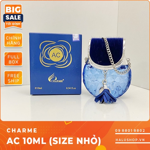Nước hoa Charme AC chính hãng, hình túi xách màu xanh giá tốt nhất 2023