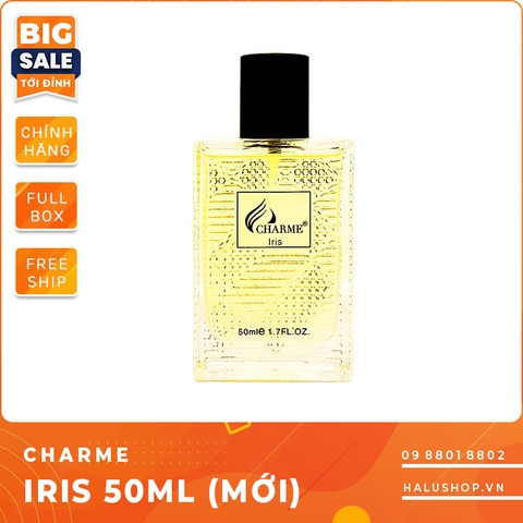 Nước hoa charme Iris 50ml chính hãng dành cho nam, giá tốt nhất 2023