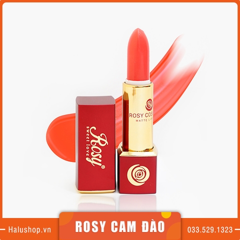 Son thỏi Rosy màu cam đào chính hãng, giá tốt nhất