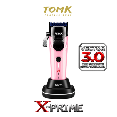 Tông Đơ Cắt Tóc Tomk X-Prime - Pink - Động Cơ Vector 3.0