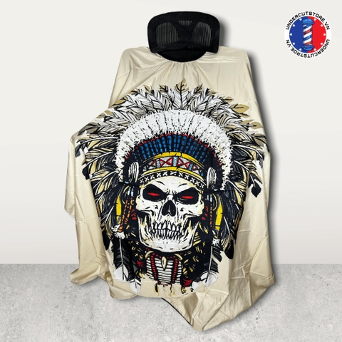 Khăn Choàng Barber Skull White - 140*160cm