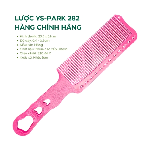 Lược Cắt Tóc YS-Park 282 Chính Hãng - Hồng