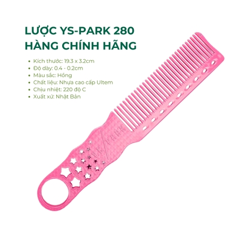 Lược Cắt Tóc YS-Park 280 Chính Hãng - Hồng