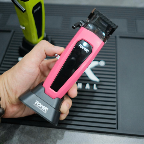 XẢ KHO - Tông Đơ Cắt Tóc Tomk Pro - Động Cơ Không Chổi Than - Pink