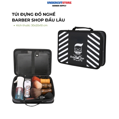XẢ KHO - Túi Đựng Đồ Nghề Barber Shop Đầu Lâu