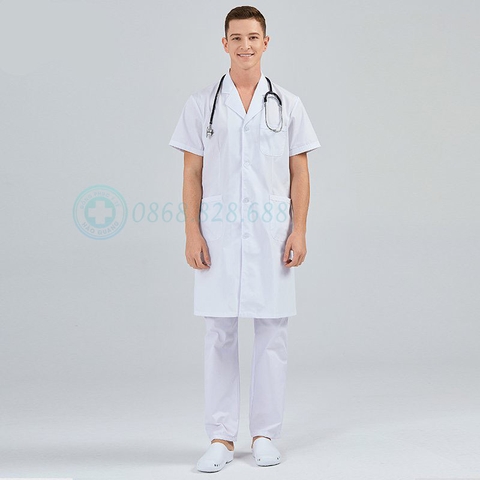 Áo blouse cộc tay - Vải Thô cotton