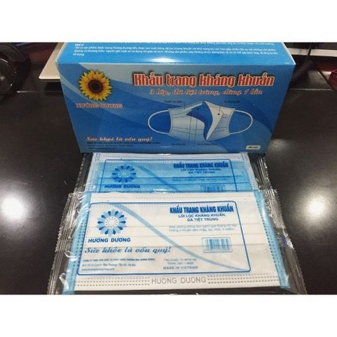 Hộp Khẩu Trang Hướng Dương 4 lớp Kháng Khuẩn