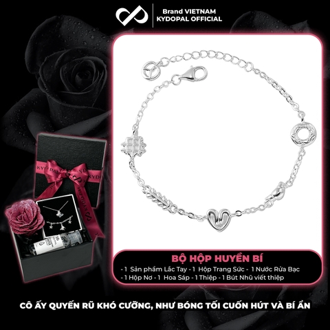 Lắc tay bạc nữ KYDOPAL vòng tay cá tính các loại bánh dễ thương trang sức bạc 925 - PAL9C11L6